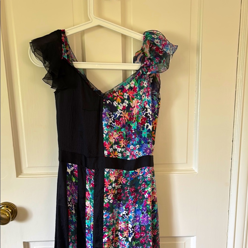 Floral Multicolor Midi Dress Prabal Gurung, XSmall